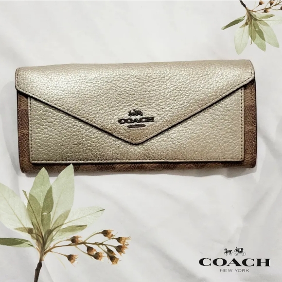 Coach Handbags - Coach Gold Wallet